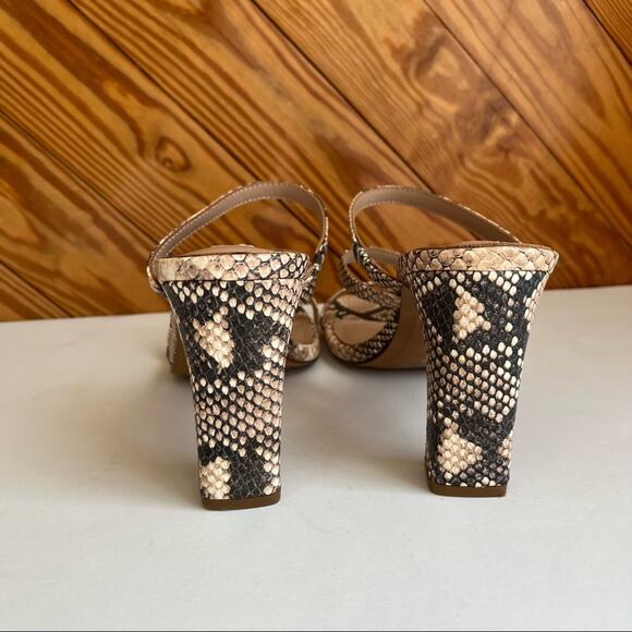 Steve Madden Jerri Leather Heel Snake Print Multi - Picture 6 of 8